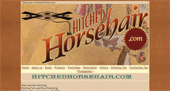 Desktop Screenshot of hitchedhorsehair.com
