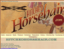 Tablet Screenshot of hitchedhorsehair.com
